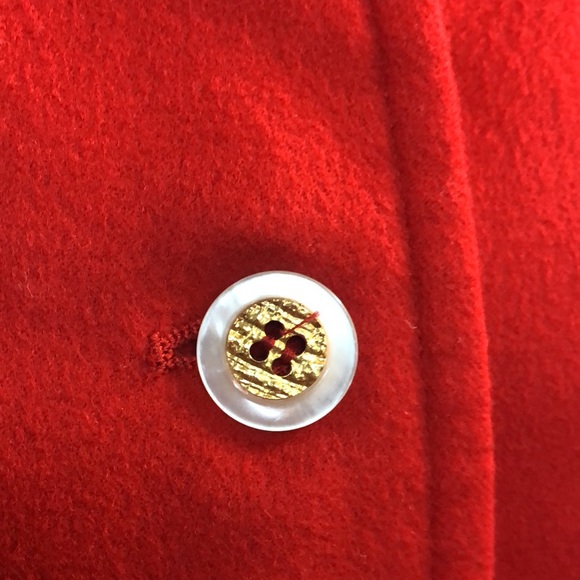 Valentino- vintage 80’s does 40’s style jacket- red wool, fully lined- size 42/8 - Picture 6 of 12